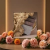 This thick and warm cashmere scarf is a versatile and elegant Korean style for women in winter details Picture